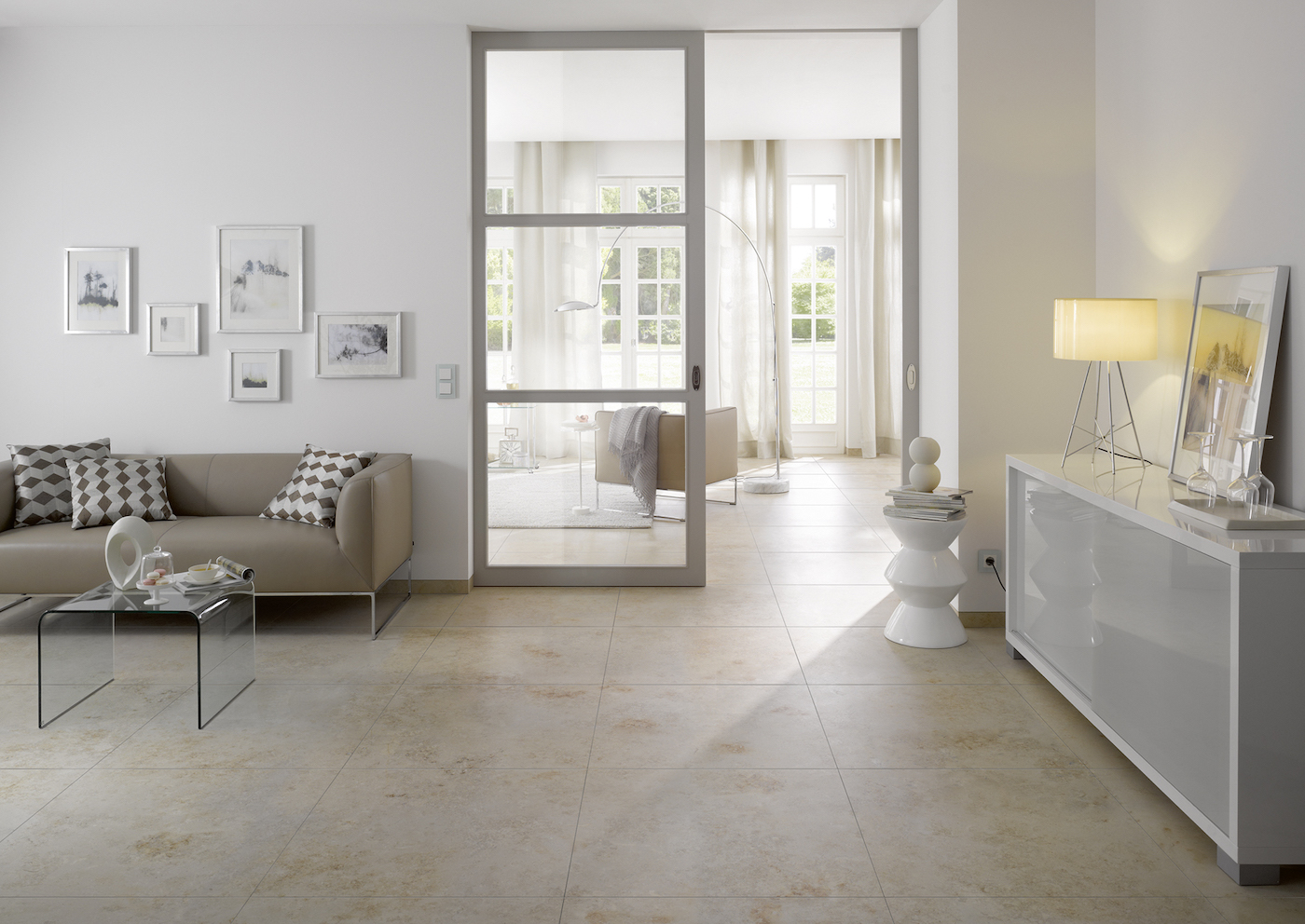 Limestone beige 75x75 porcelain gres