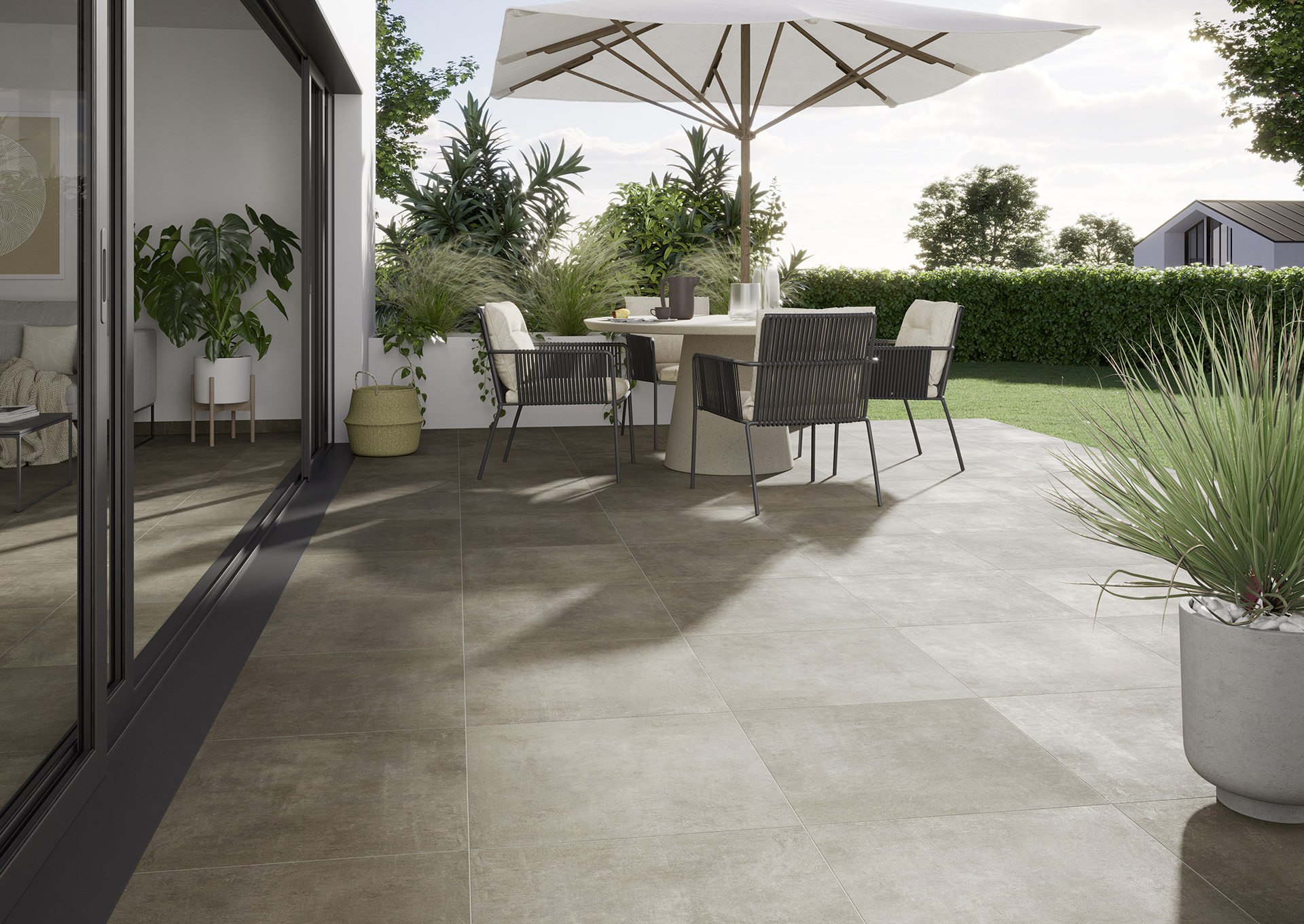 Java brown 60x60 2cm outdoor porcelain gres