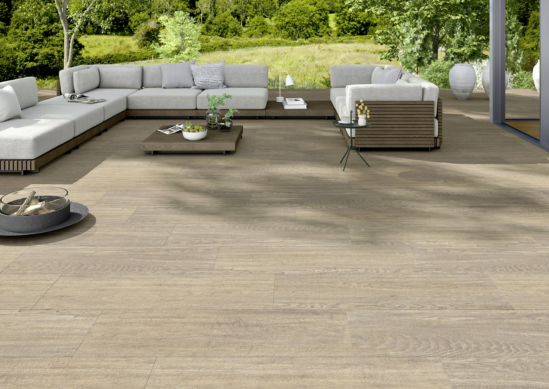 Monreal beige 40x120 2cm Outdoor Feinsteinzeug