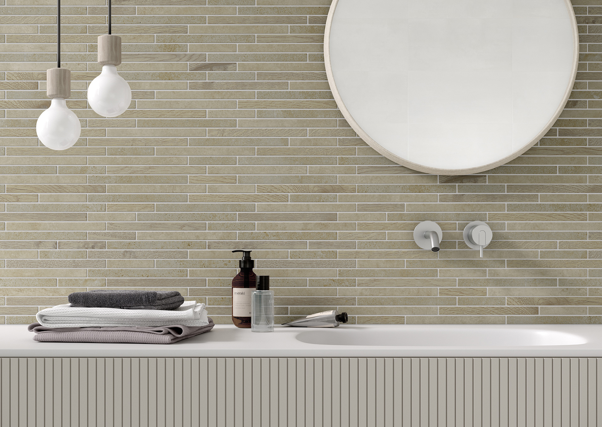 Valu beige 25x60 Mosaik 