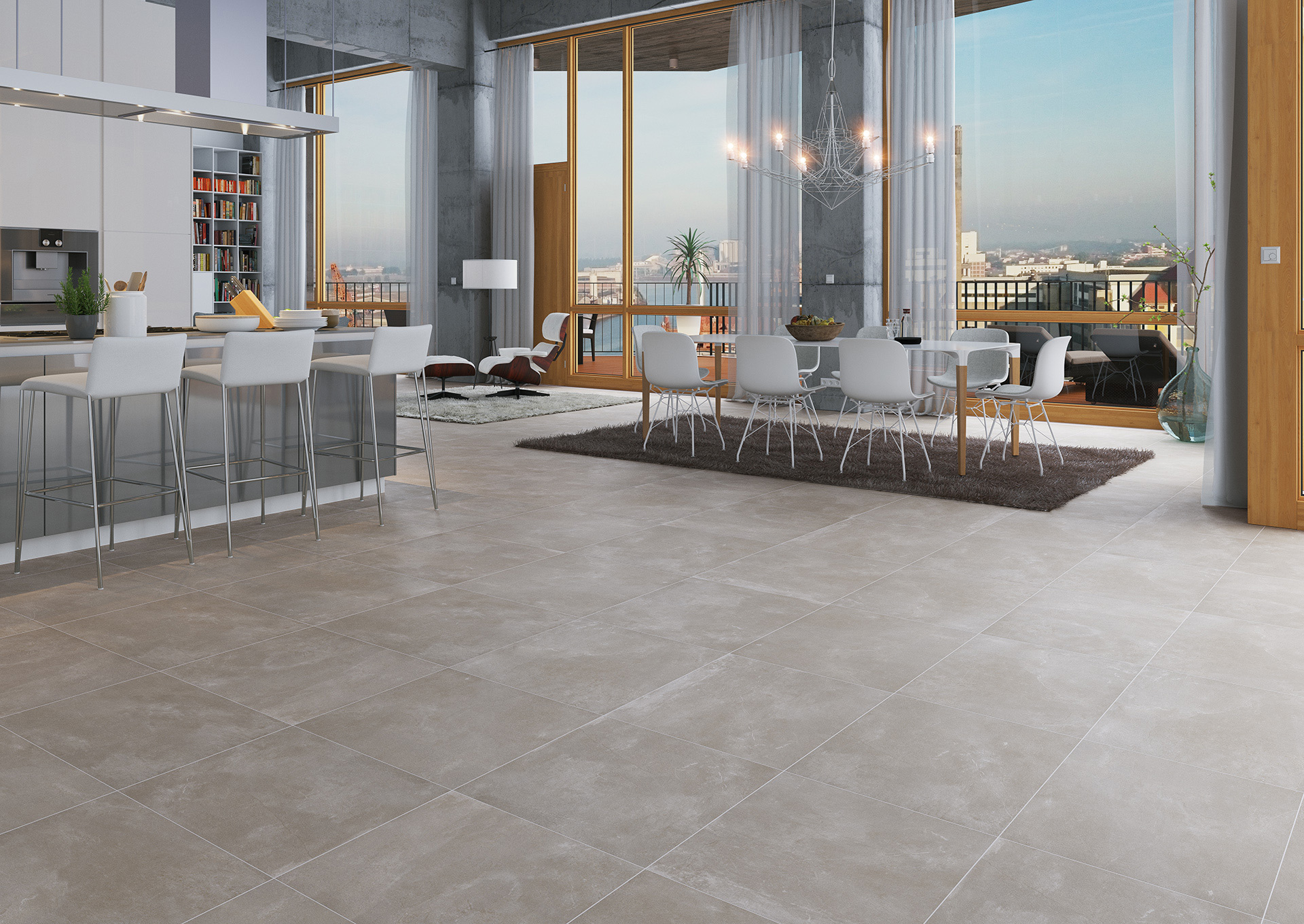 Klint beige 60x60 porcelain gres