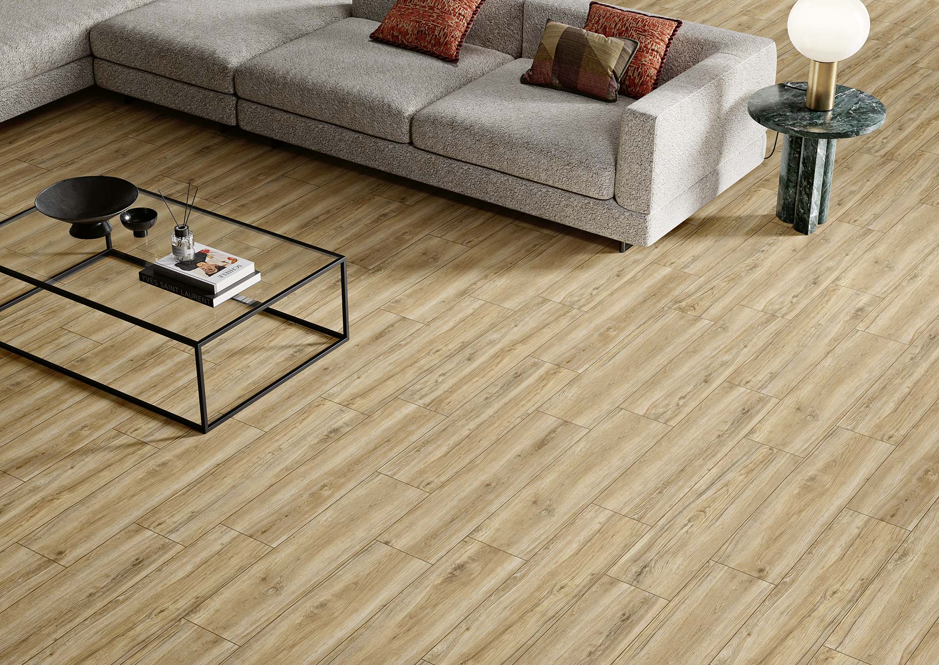 Delamere warm beige 22.5x90 porcelain gres