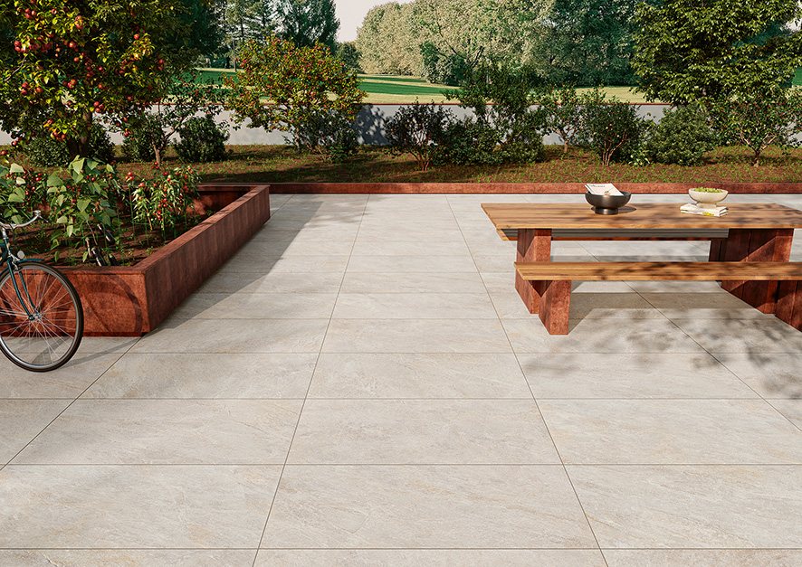 Chamonix Chalk 60x120 2 cm Outdoor Feinsteinzeug