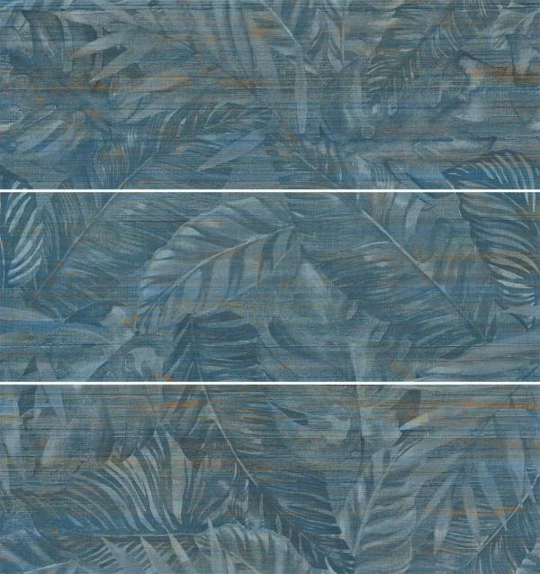 Wonderwall Y15037001 blue jungle matt 35x100 Dekorationsset, 3-teilig, 6mm